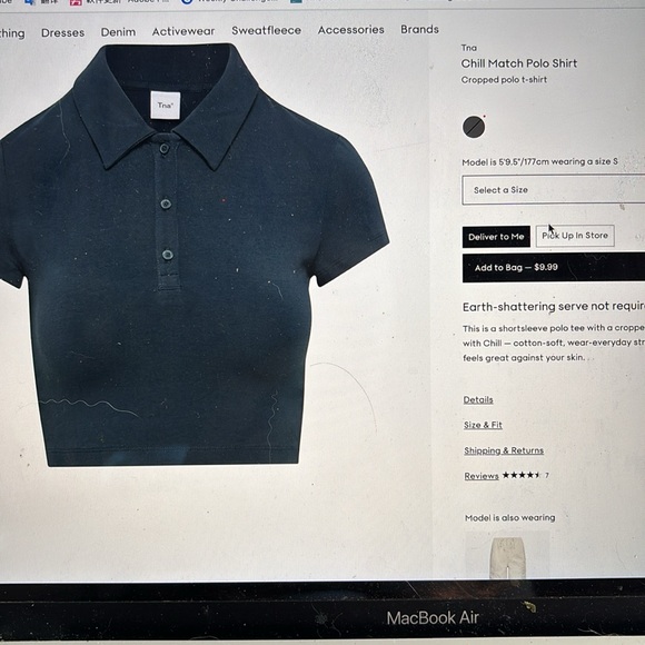 Aritzia Polo Shirt, Size S, light grey - Picture 4 of 4